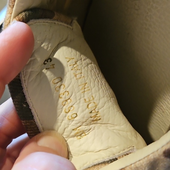 Saint Laurent Tan Brown Camouflage Canvas Men's Sneakers Size 43 [9.5-10] - Picture 13 of 14